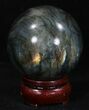 Flashy Labradorite Sphere - Great Color Play #32062-2